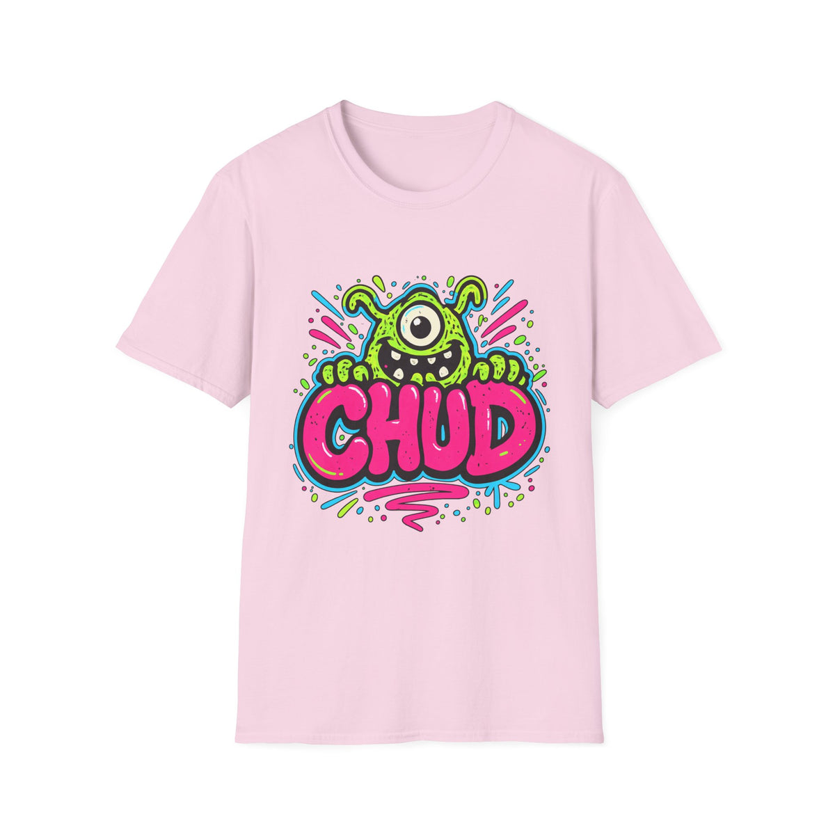 Chud Monster Graphic T-Shirt | Cute One-Eyed Alien Illustration