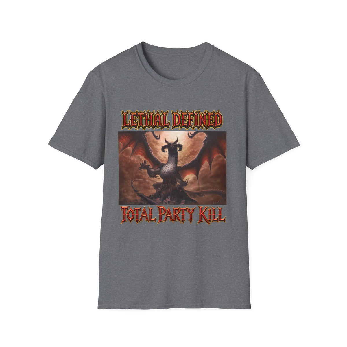 T-Shirt — Lethal Defined 'Total Party Kill' Dragon RPG Gaming Tee