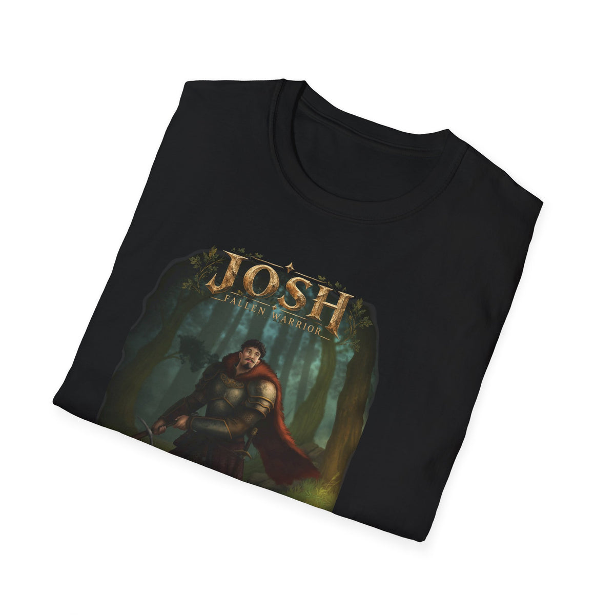 Josh Noble Warrior T-Shirt – Mythic Forest Illustration