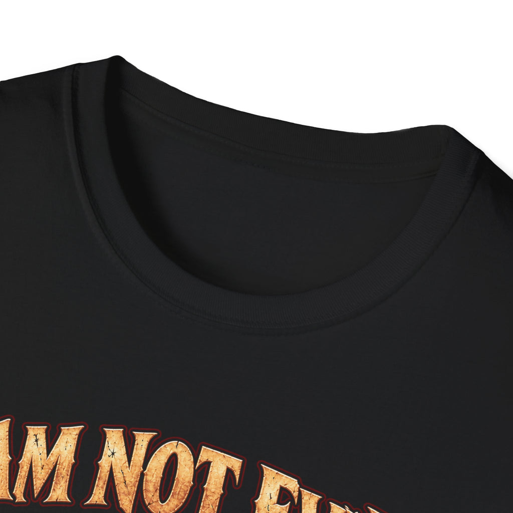 T-Shirt — "I Am Not Evil, I'm Good Challenged" Fantasy Ogre Graphic