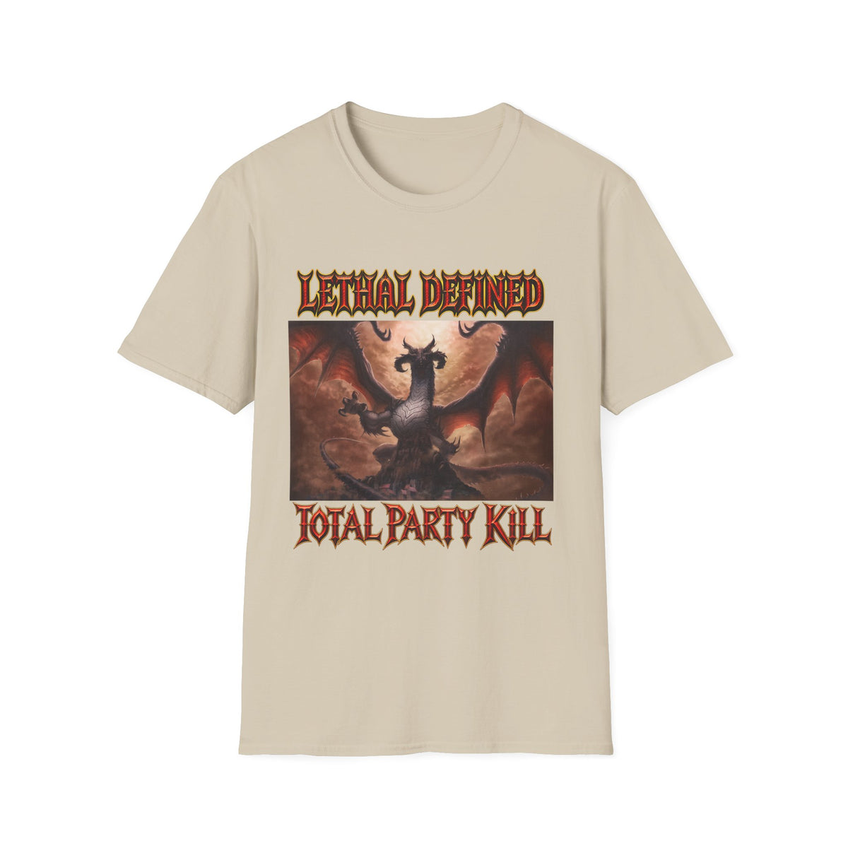 T-Shirt — Lethal Defined 'Total Party Kill' Dragon RPG Gaming Tee