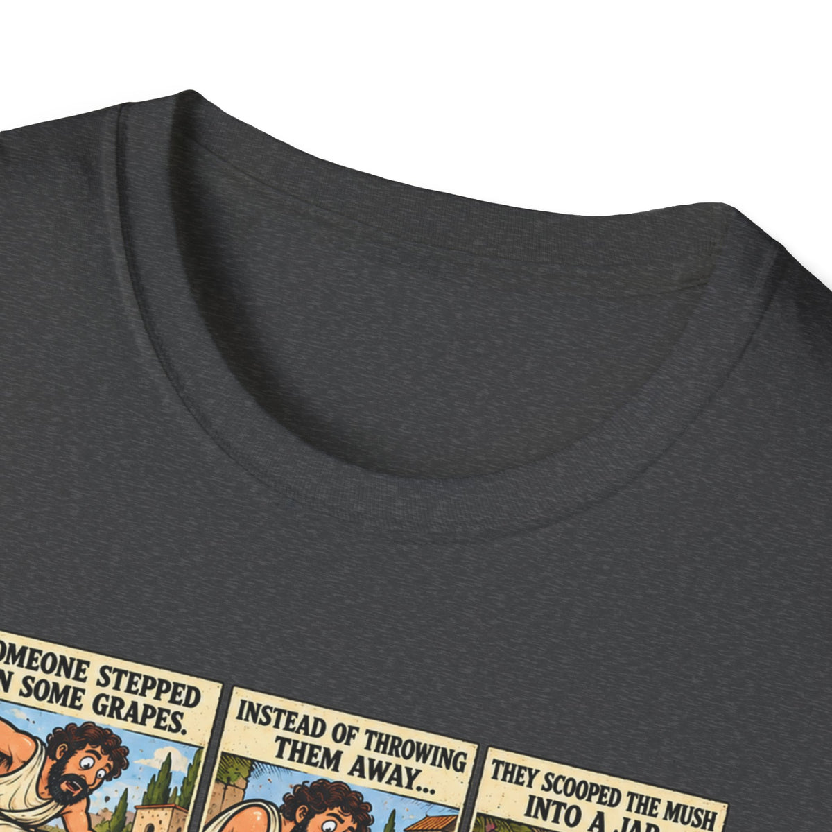 Wine Comic Panel T-Shirt | Vintage Wine Humor, Comic Strip Design