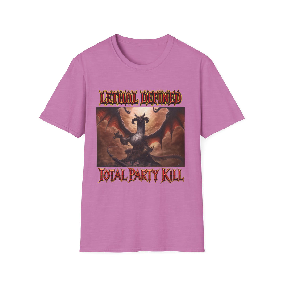 T-Shirt — Lethal Defined 'Total Party Kill' Dragon RPG Gaming Tee