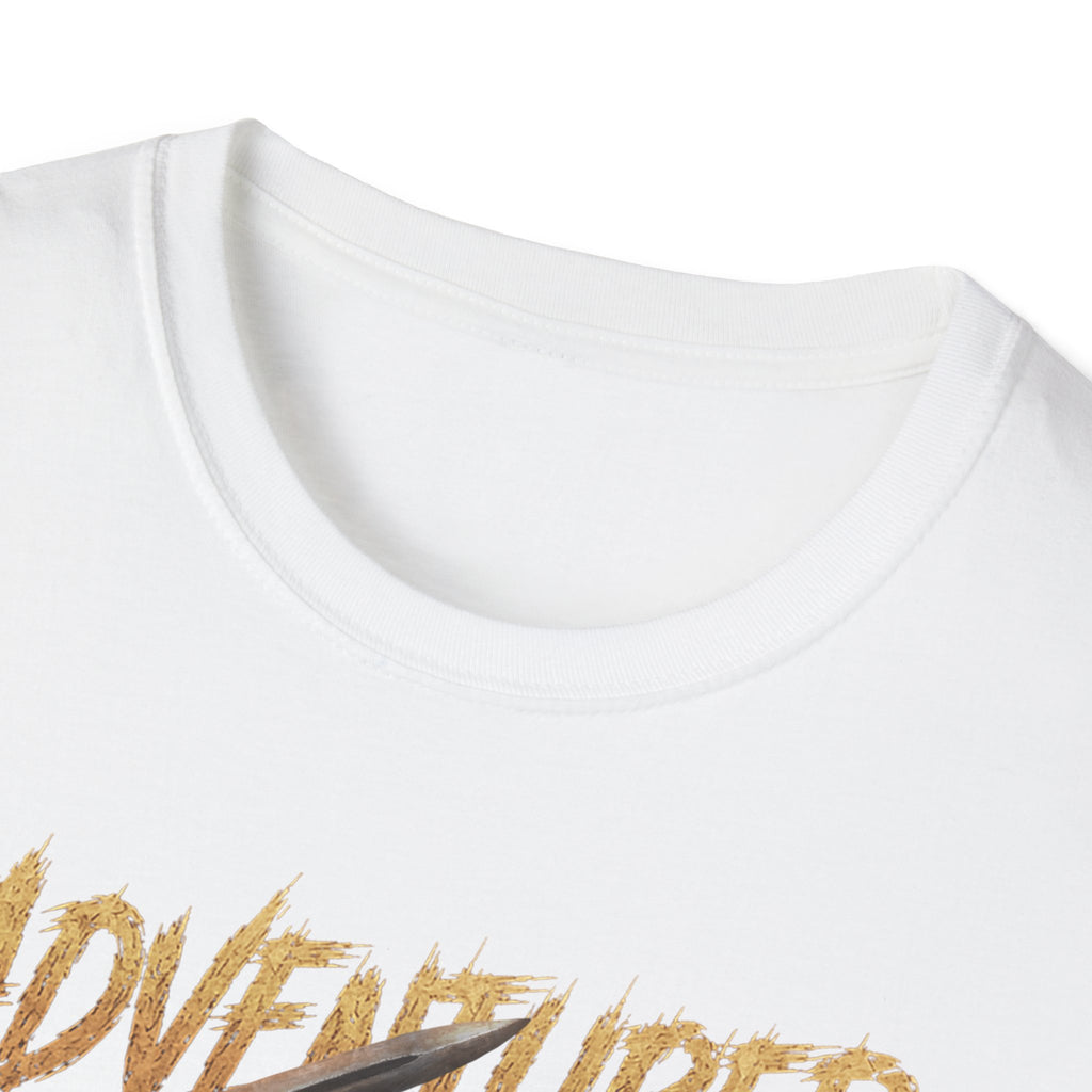 Adventurer RPG Warrior T-Shirt — Fantasy Gamer Tee with 'Adventurer' Artwork