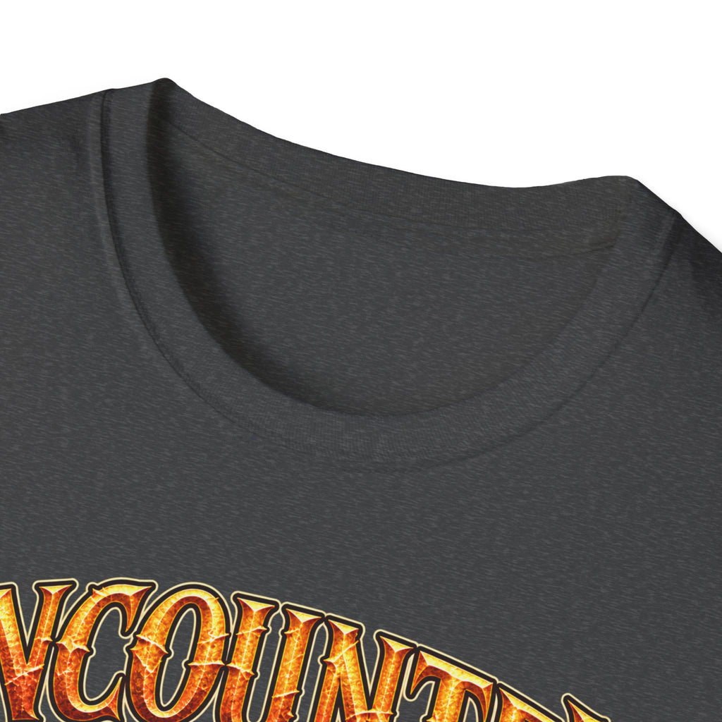 Encounter RPG T-Shirt — "Encounter (noun): The GM’s polite term for attempted murder"