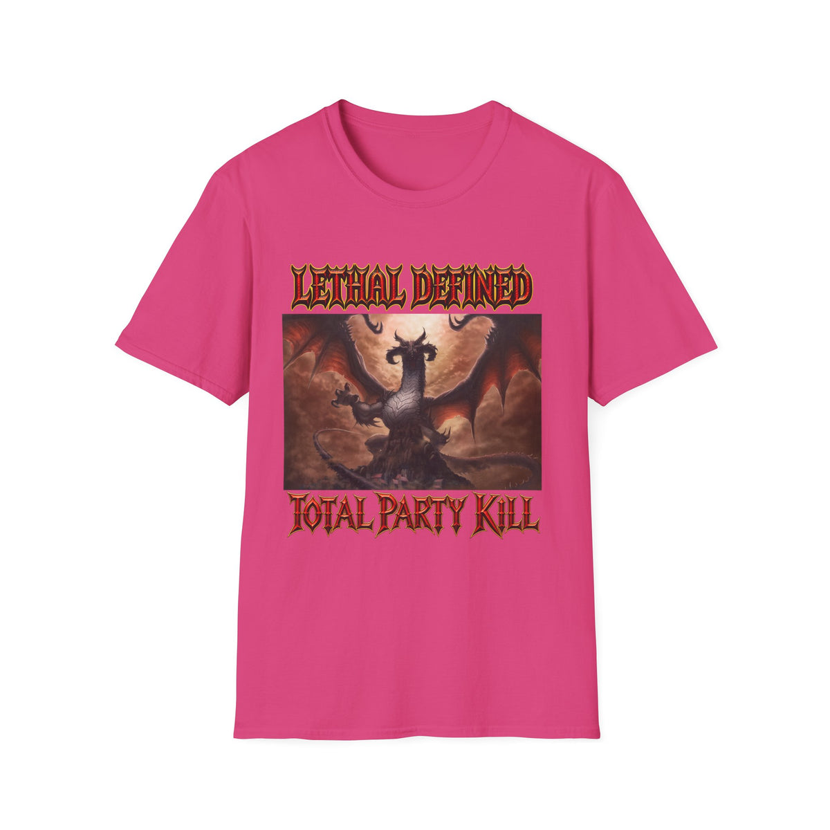 T-Shirt — Lethal Defined 'Total Party Kill' Dragon RPG Gaming Tee