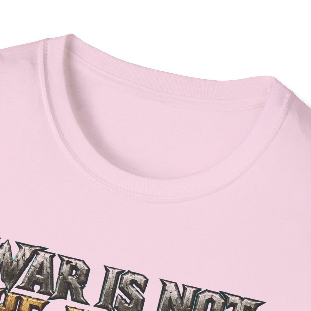 War Is Not The Answer Tee — "Depends On The Question" Graphic T-Shirt