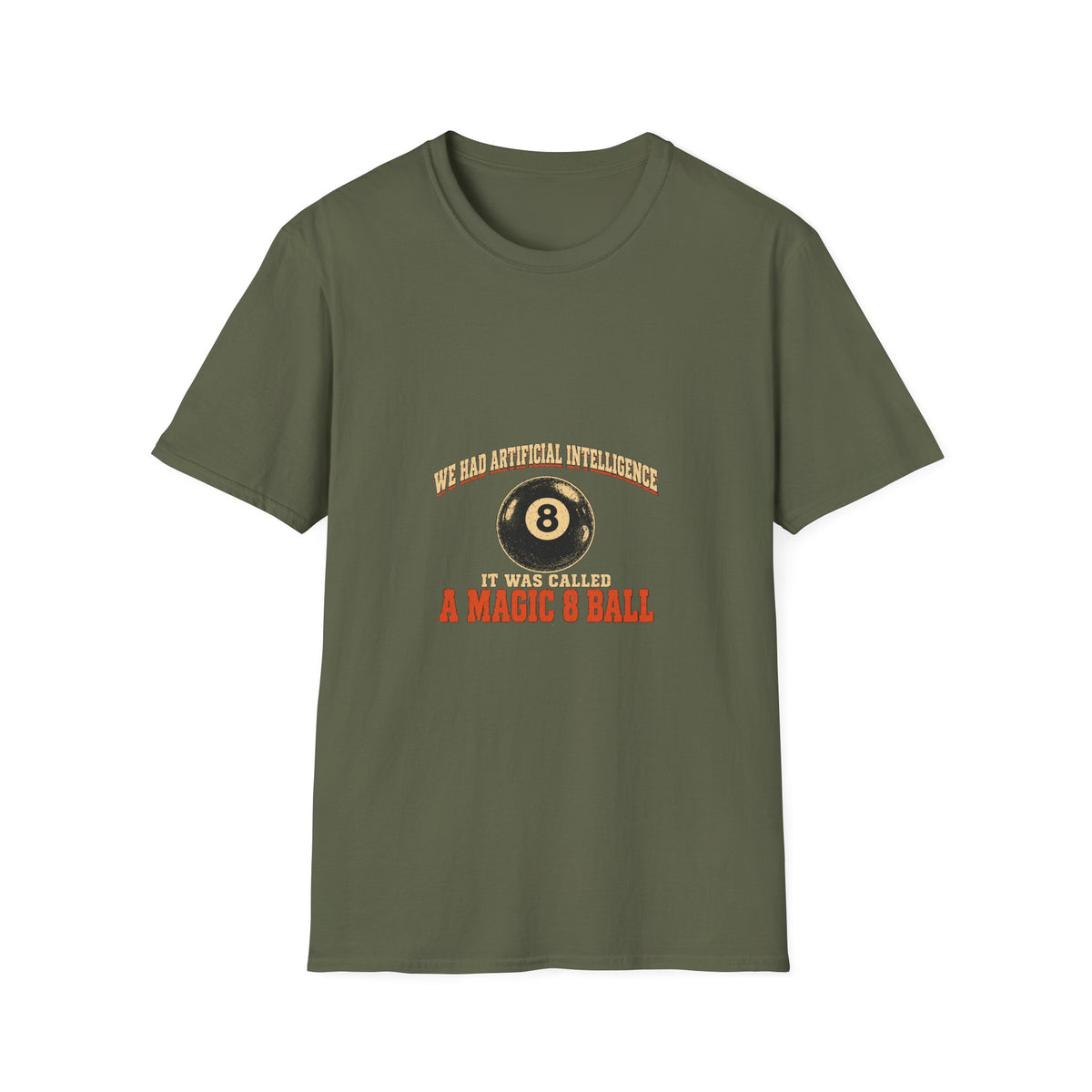 Magic 8 Ball graphic T-Shirt | Retro fortune teller pool ball tee