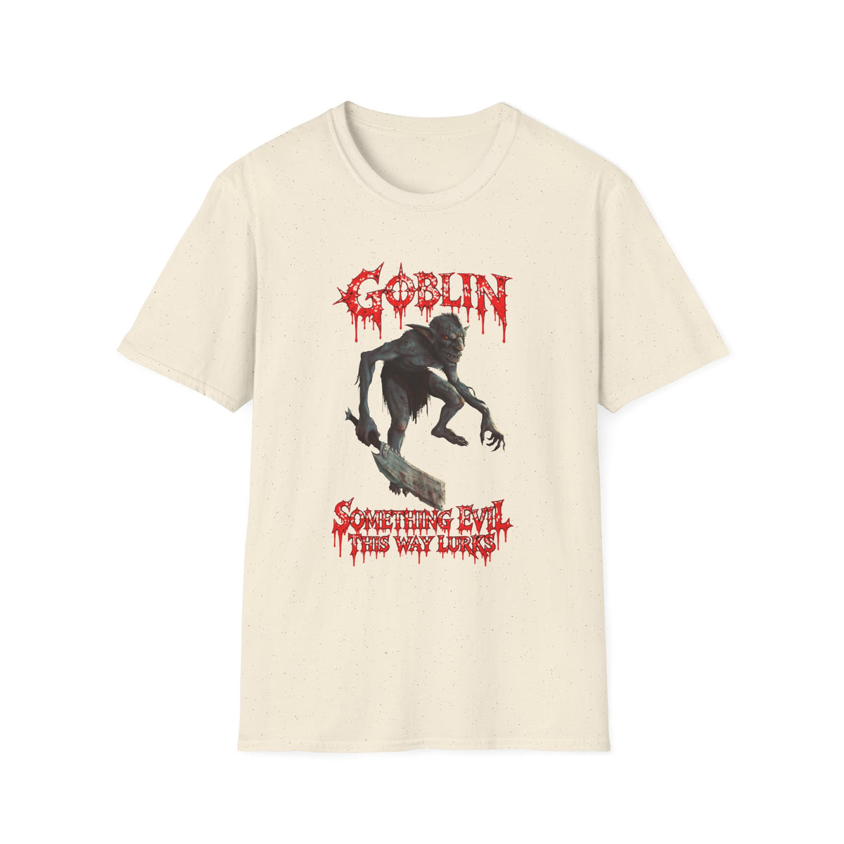 Goblin Horror T-Shirt — 'Something Evil This Way Lurks' Graphic Tee