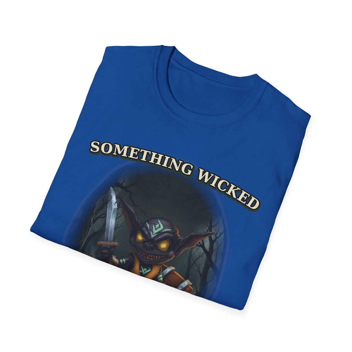 Something Wicked Comes With a Grin T-Shirt | Halloween Creepy Smiling Creature