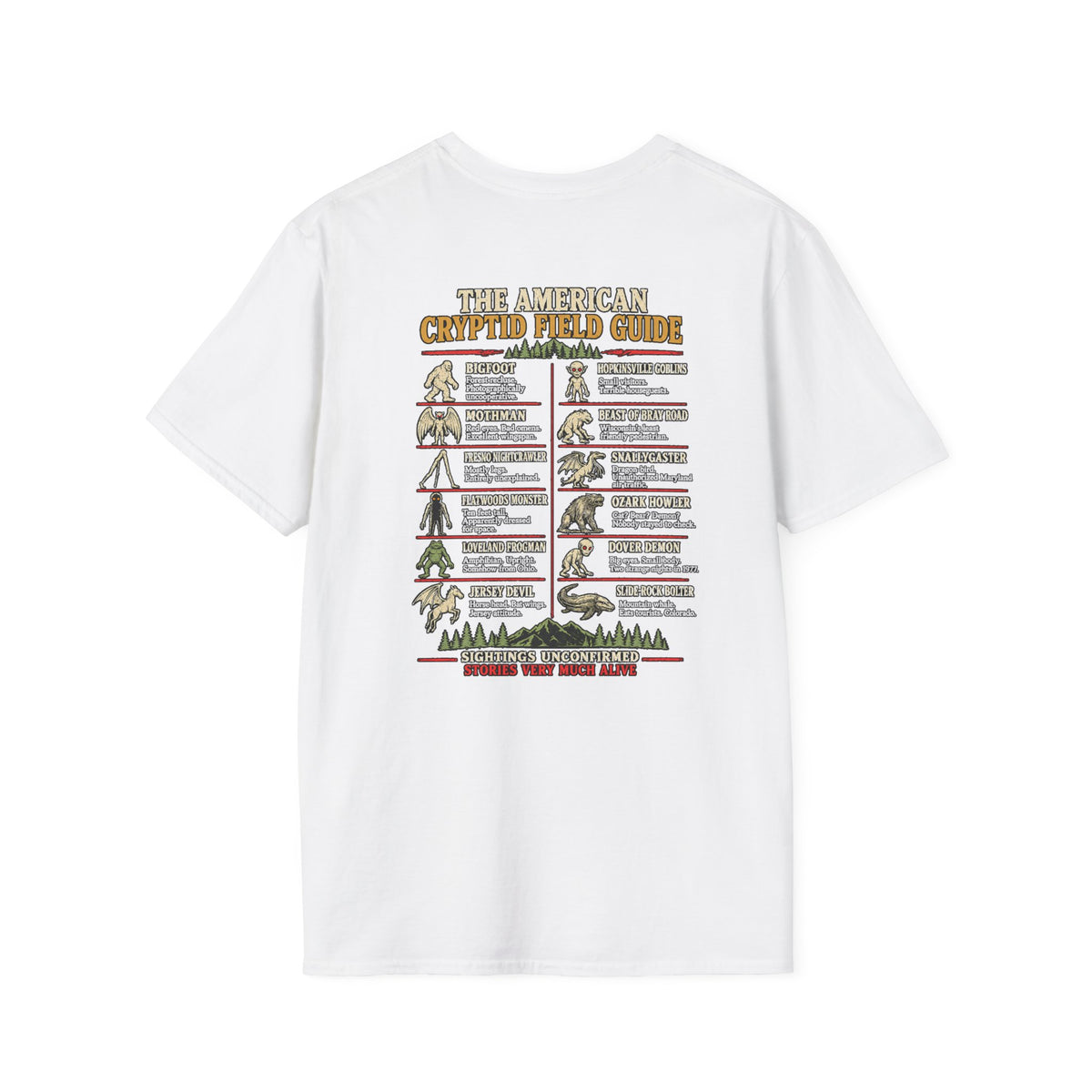 Cryptid Field Guide T-Shirt — The American Cryptid Field Guide Graphic Tee