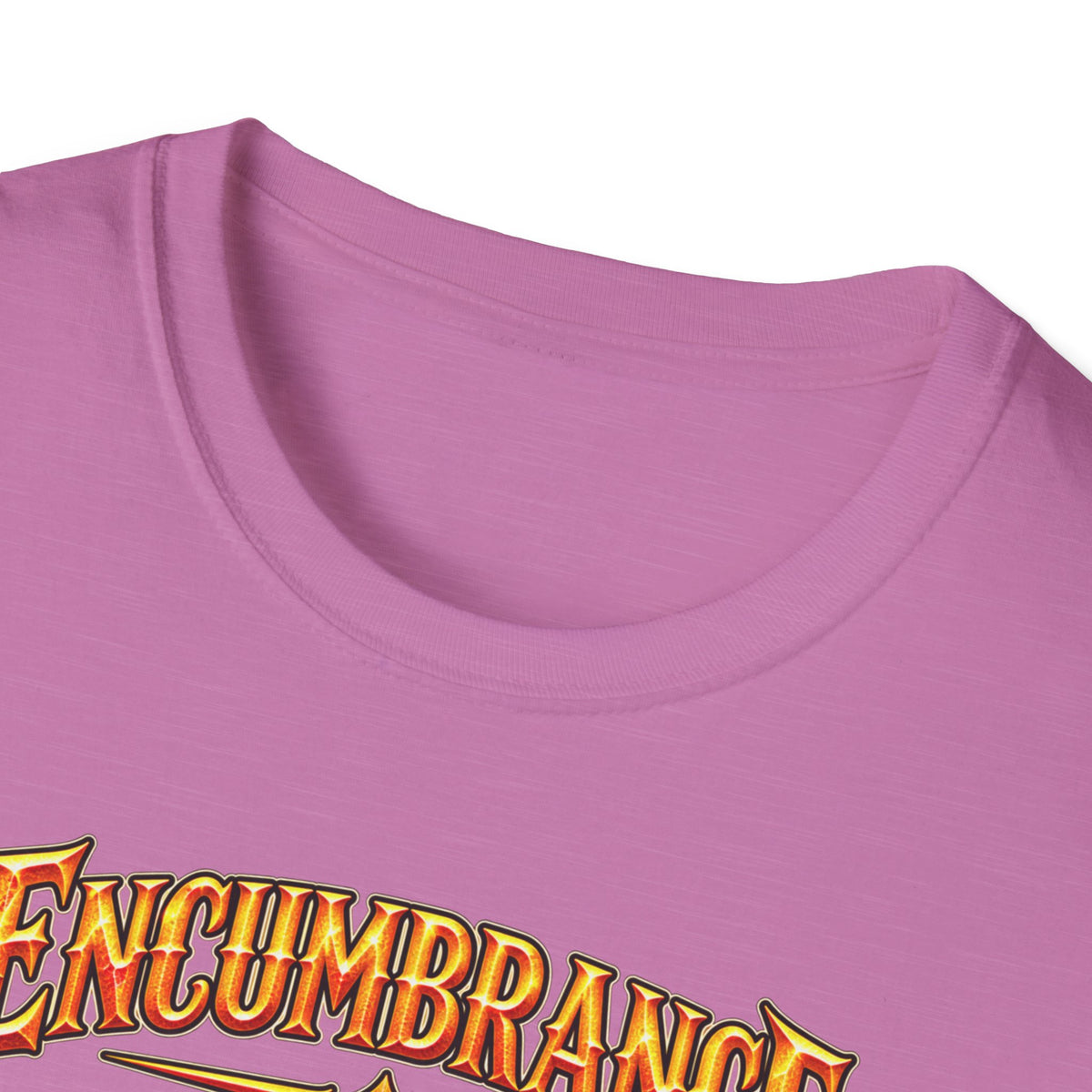 Encumbrance T-Shirt — RPG-Inspired "Encumbrance (noun) — Punishment for successful shopping" Graphic Tee