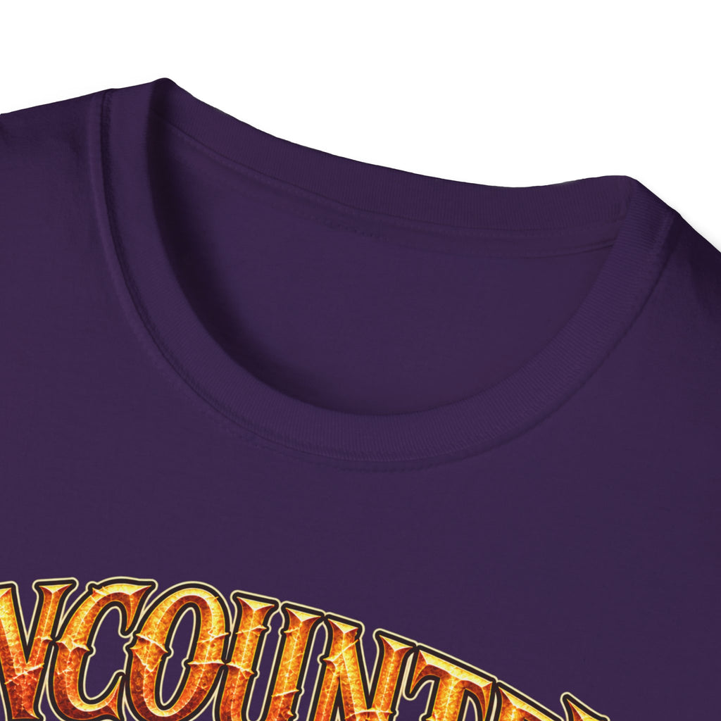Encounter RPG T-Shirt — "Encounter (noun): The GM’s polite term for attempted murder"