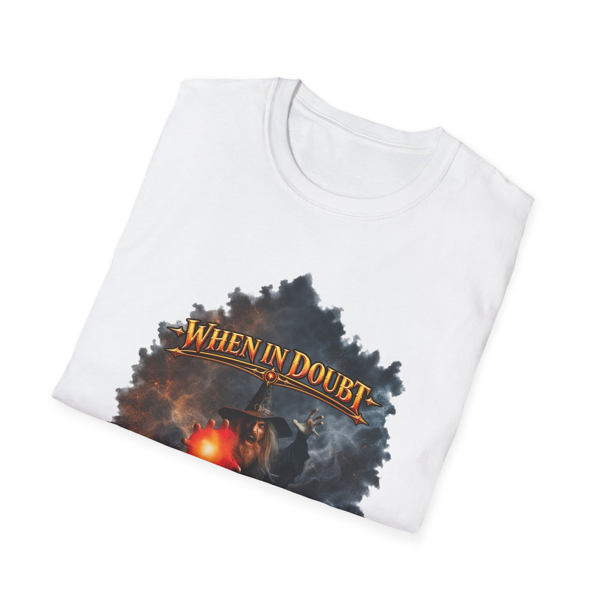 Fireball Mage T-Shirt — "When in Doubt, The Answer Is Fireball" Fantasy RPG Tee
