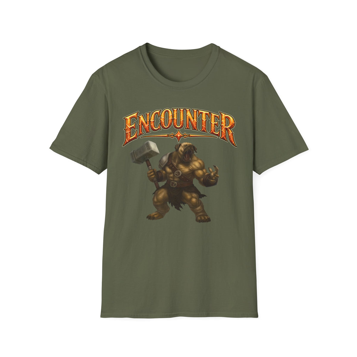 Encounter RPG T-Shirt — "Encounter (noun): The GM’s polite term for attempted murder"