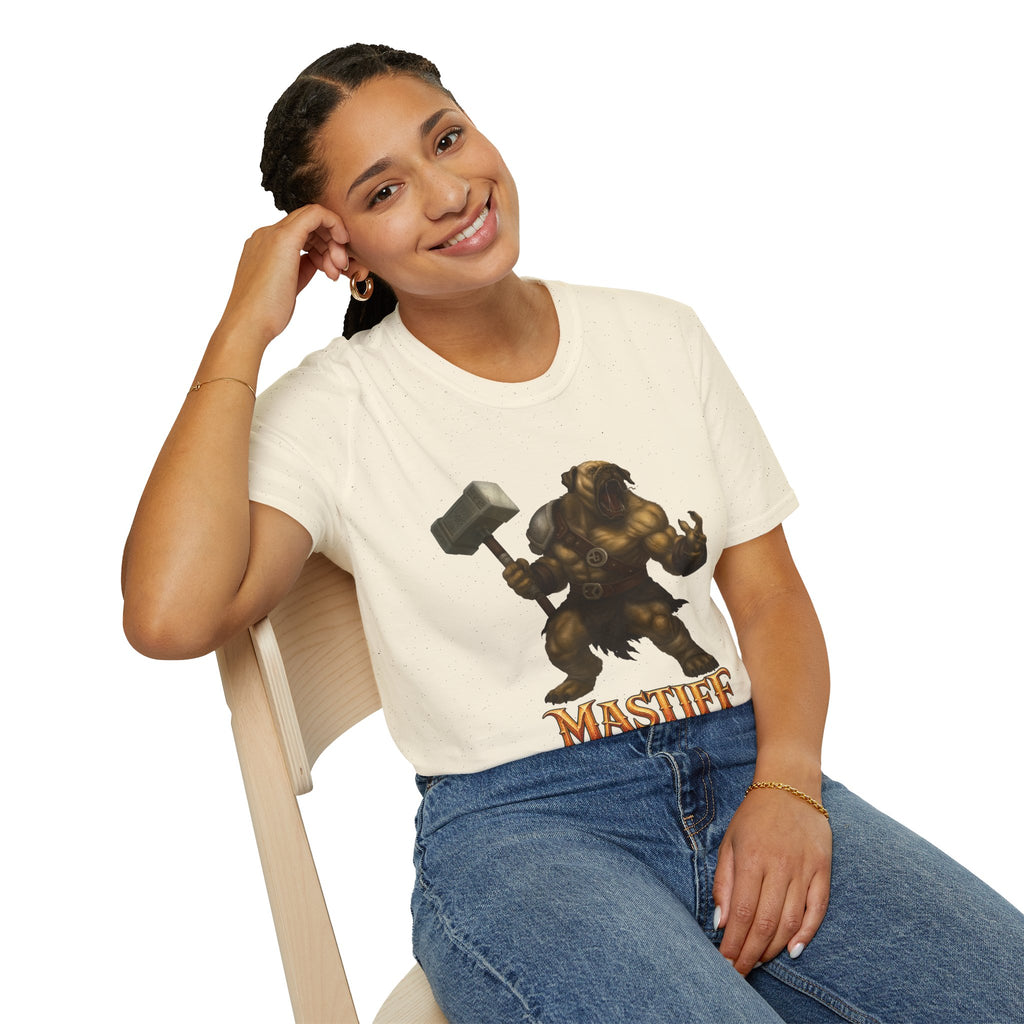 Mastiff Warrior T-Shirt — Hammer-Wielding Mastiff Graphic Tee