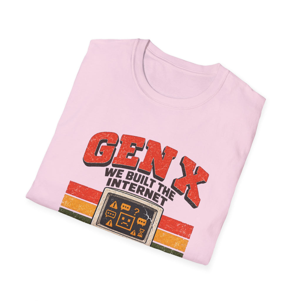 Gen X We Built the Internet vintage computer T-Shirt | Retro 80s 90s graphic