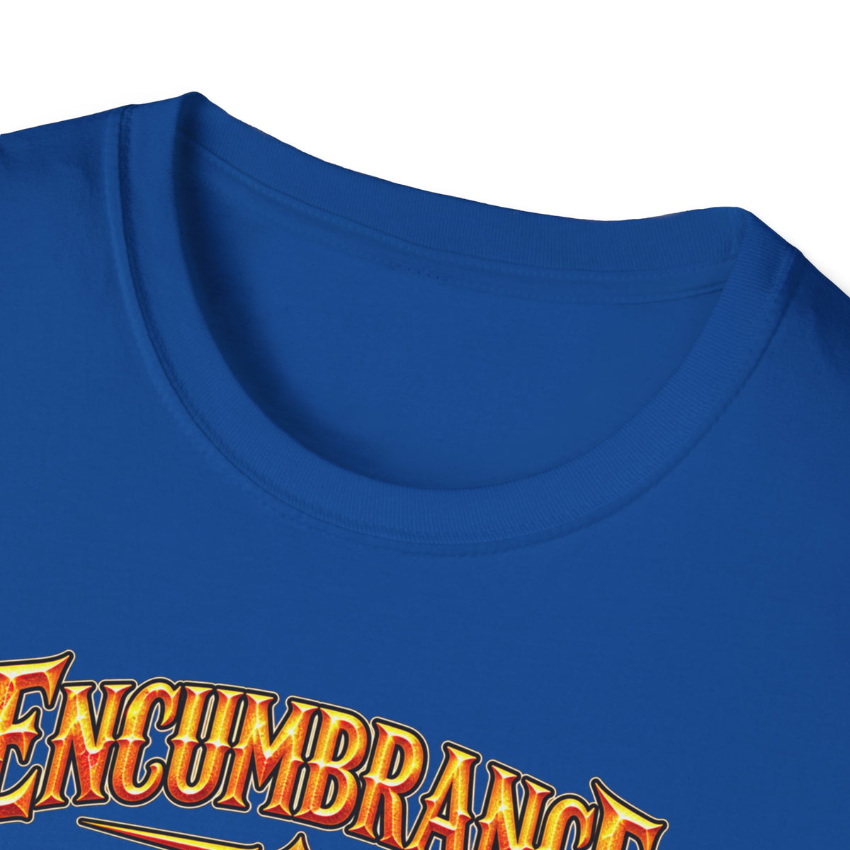 Encumbrance T-Shirt — RPG-Inspired "Encumbrance (noun) — Punishment for successful shopping" Graphic Tee