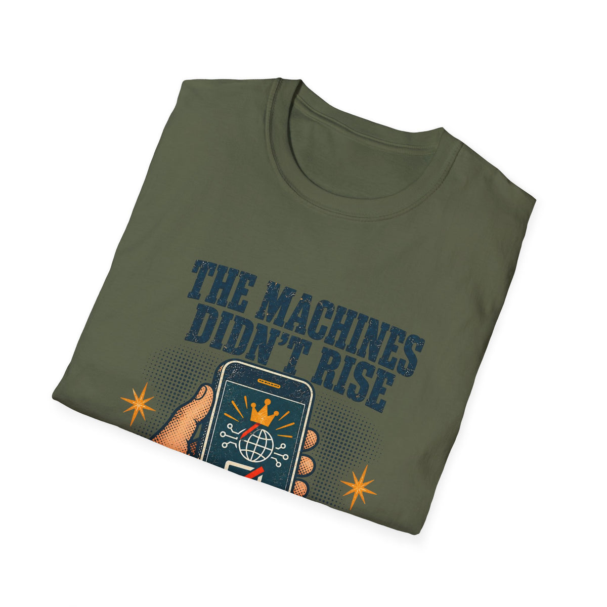 The Machines Didn’t Rise We Subscribed T-Shirt | Tech Satire Tee