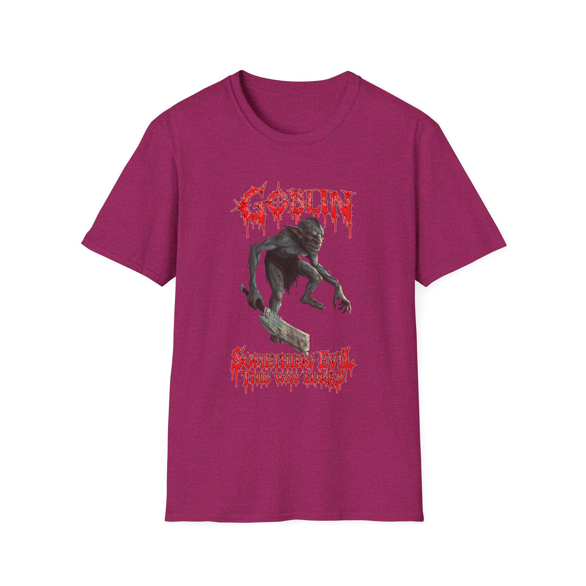 Goblin Horror T-Shirt — 'Something Evil This Way Lurks' Graphic Tee