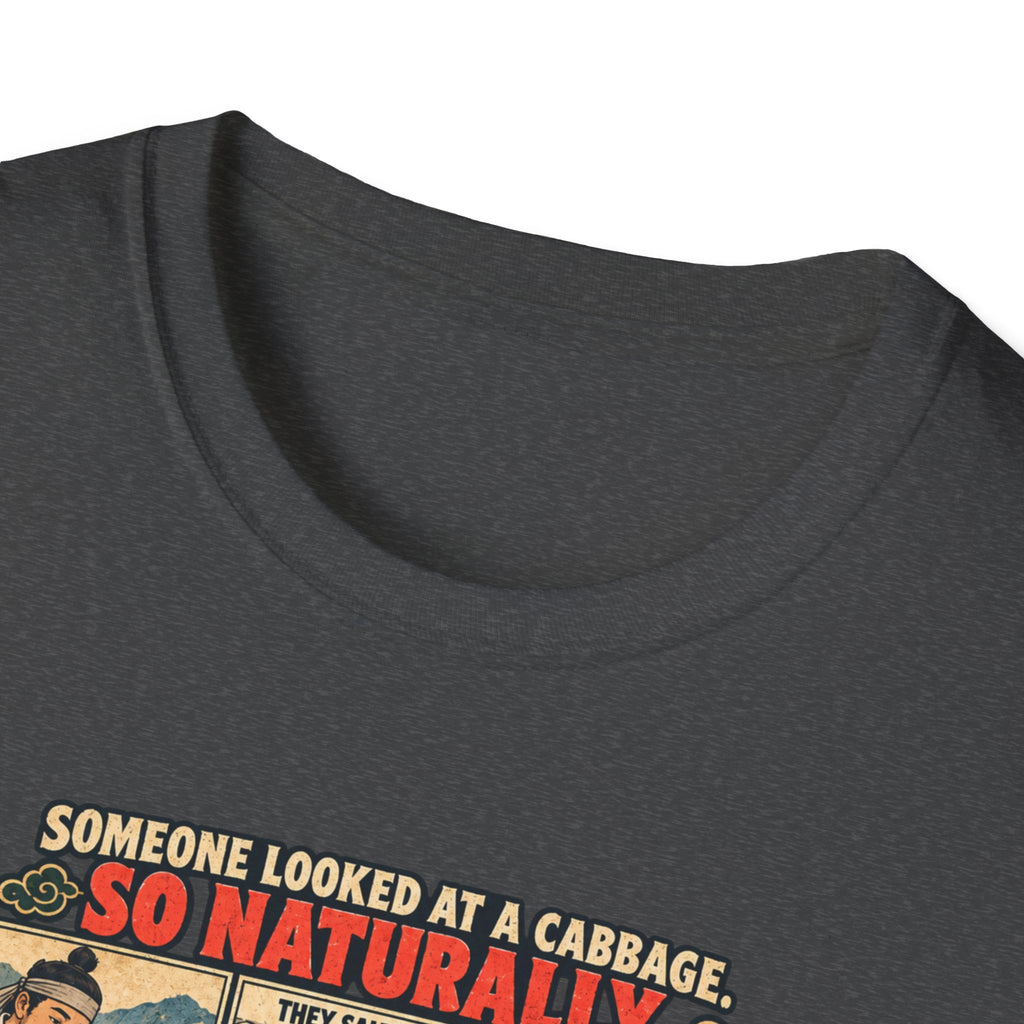 Kimchi Comic Panel T-Shirt | Retro Food Illustration, Korean Cuisine