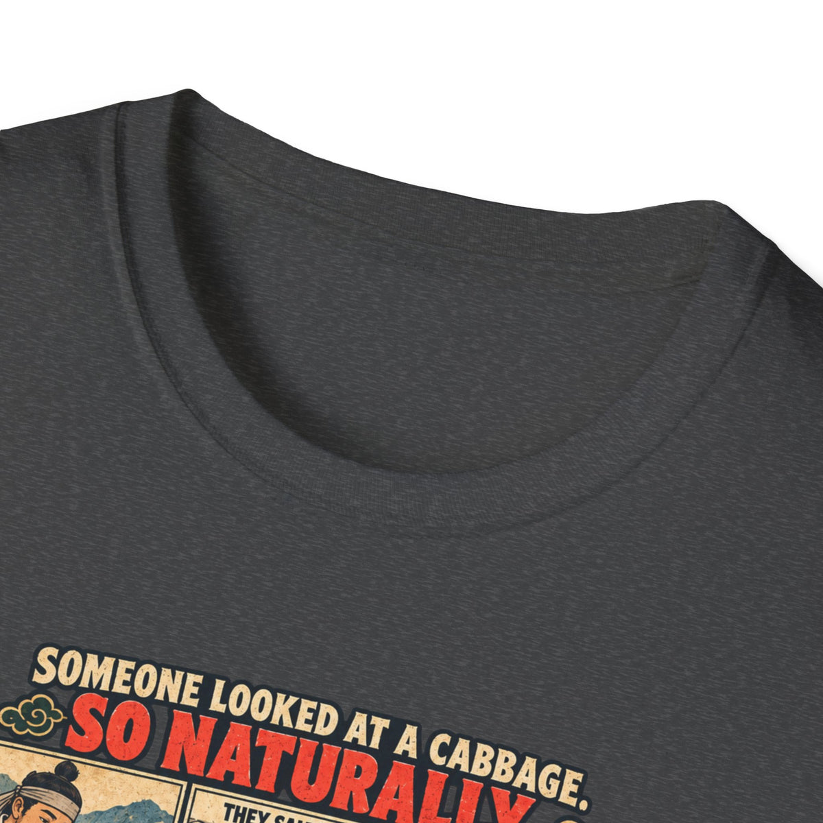 Kimchi Comic Panel T-Shirt | Retro Food Illustration, Korean Cuisine