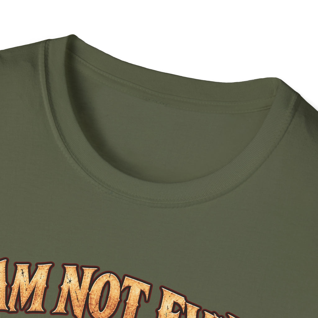 T-Shirt — "I Am Not Evil, I'm Good Challenged" Fantasy Ogre Graphic