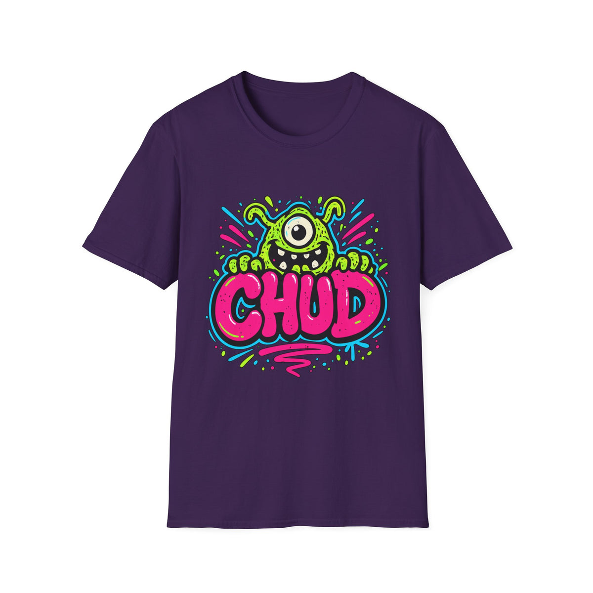 Chud Monster Graphic T-Shirt | Cute One-Eyed Alien Illustration