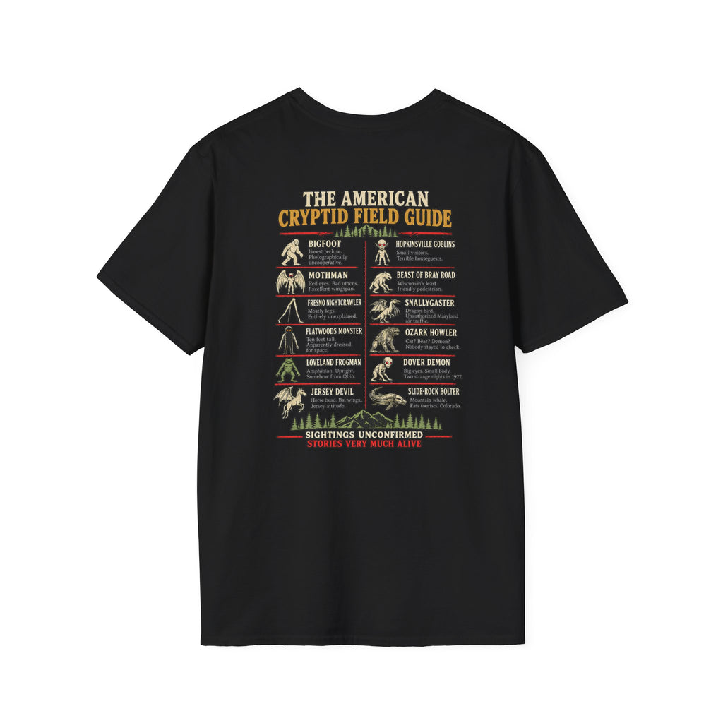 Cryptid Field Guide T-Shirt — The American Cryptid Field Guide Graphic Tee