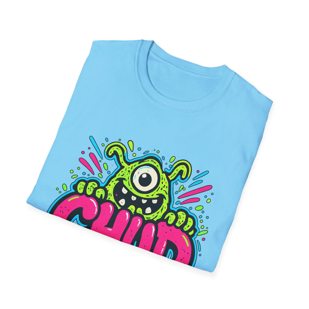 Chud Monster Graphic T-Shirt | Cute One-Eyed Alien Illustration