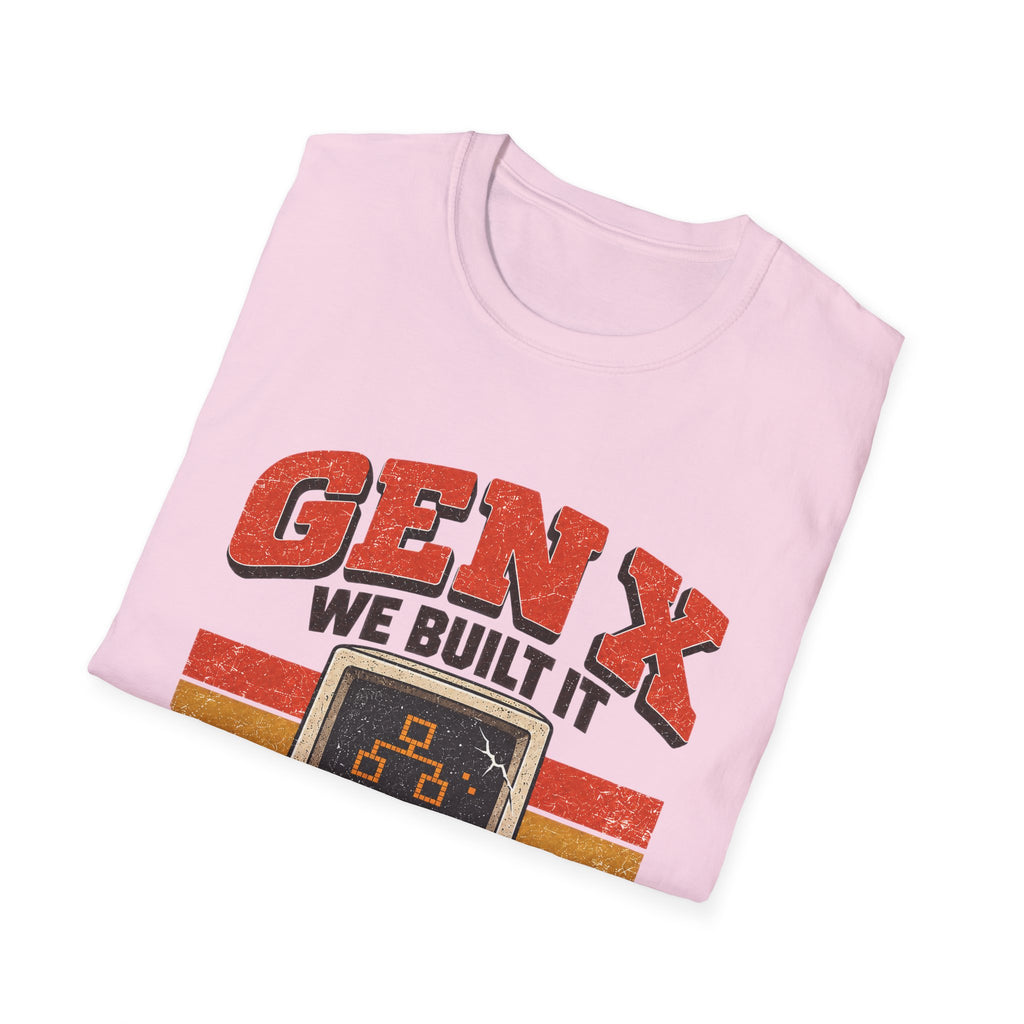 Gen X We Built It You Broke It T-Shirt | Retro Computer Graphic