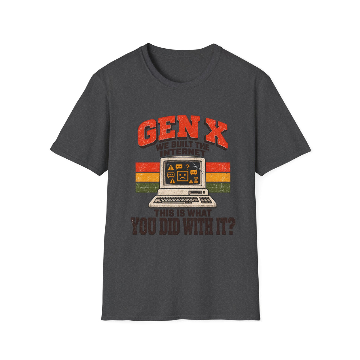 Gen X We Built the Internet vintage computer T-Shirt | Retro 80s 90s graphic