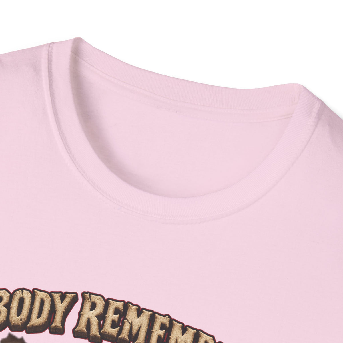 Nobody Remembers Ogre Illustration T-Shirt | Fantasy Warrior, Humorous Text