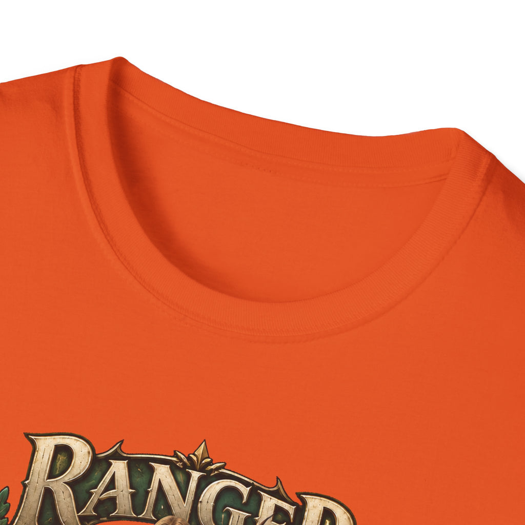 Ranger Fantasy Character T-Shirt — Medieval Archer Illustration Tee