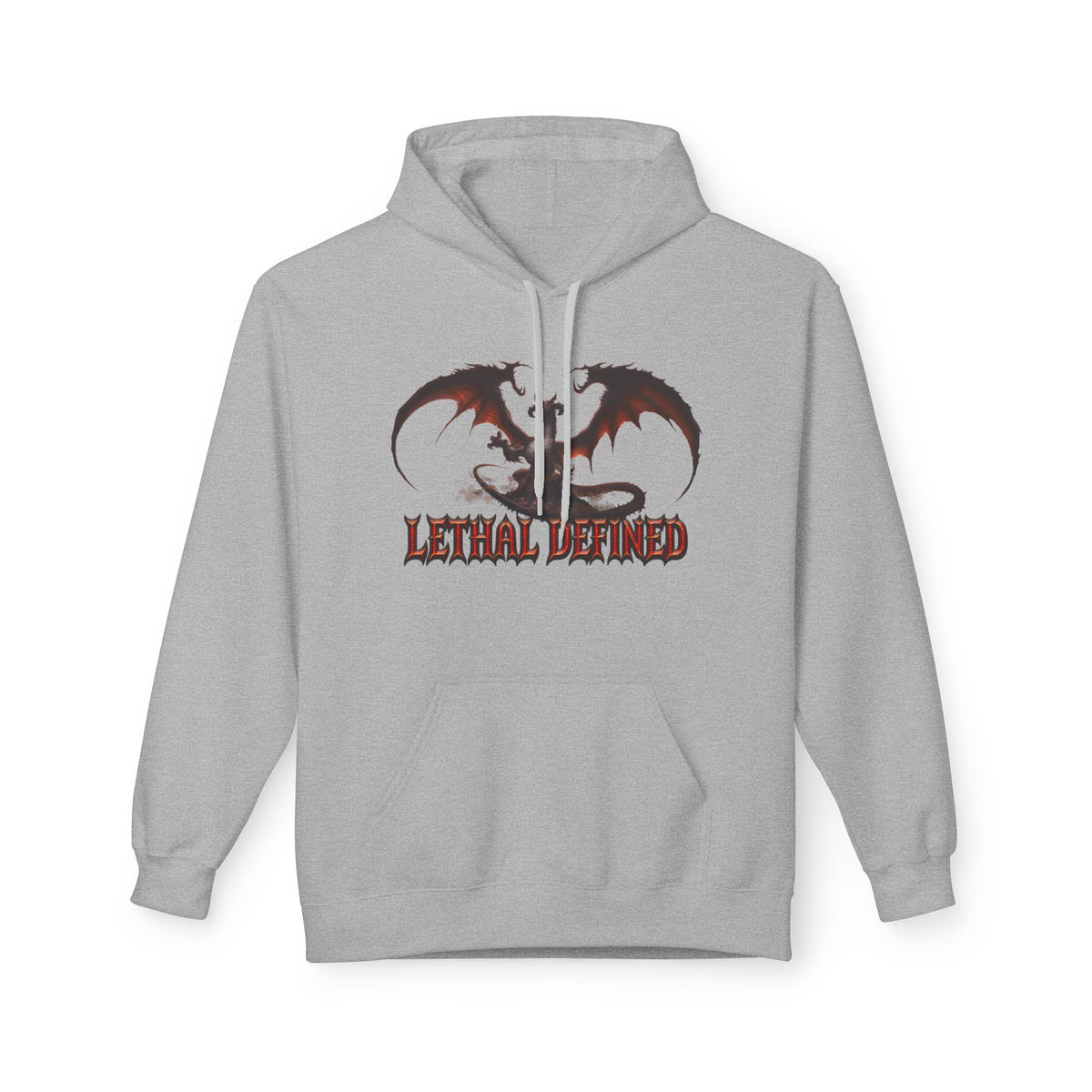Dragon Graphic Hoodie — "Lethal Defined" Fantasy Dragon Pullover