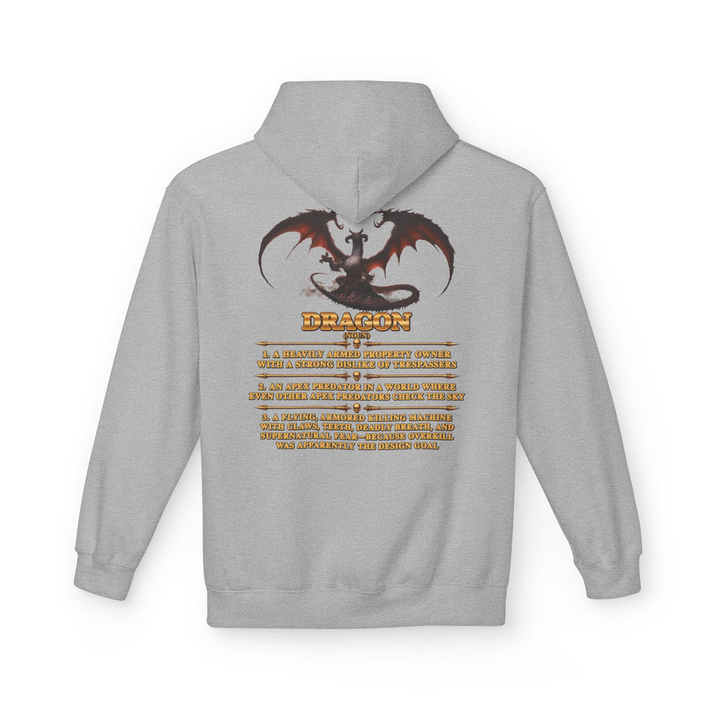 Dragon Graphic Hoodie — "Lethal Defined" Fantasy Dragon Pullover