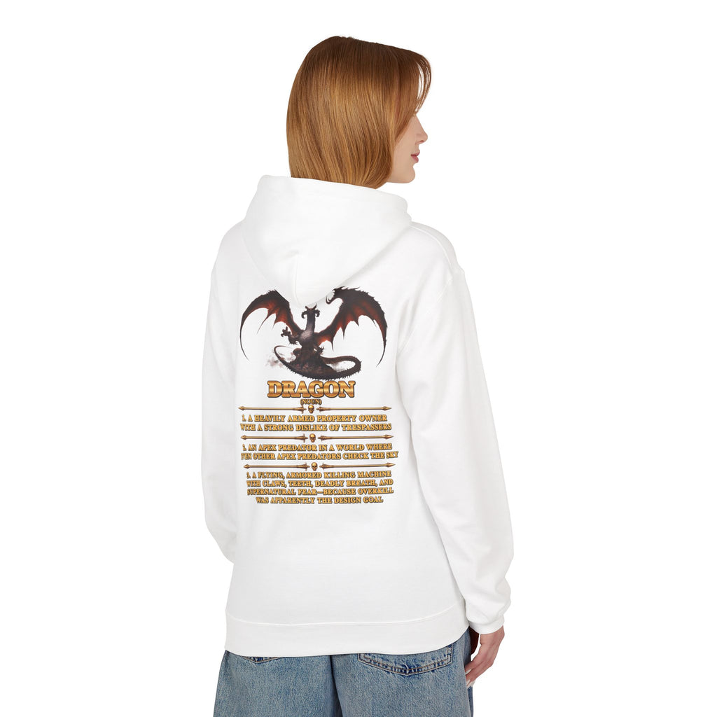 Dragon Graphic Hoodie — "Lethal Defined" Fantasy Dragon Pullover