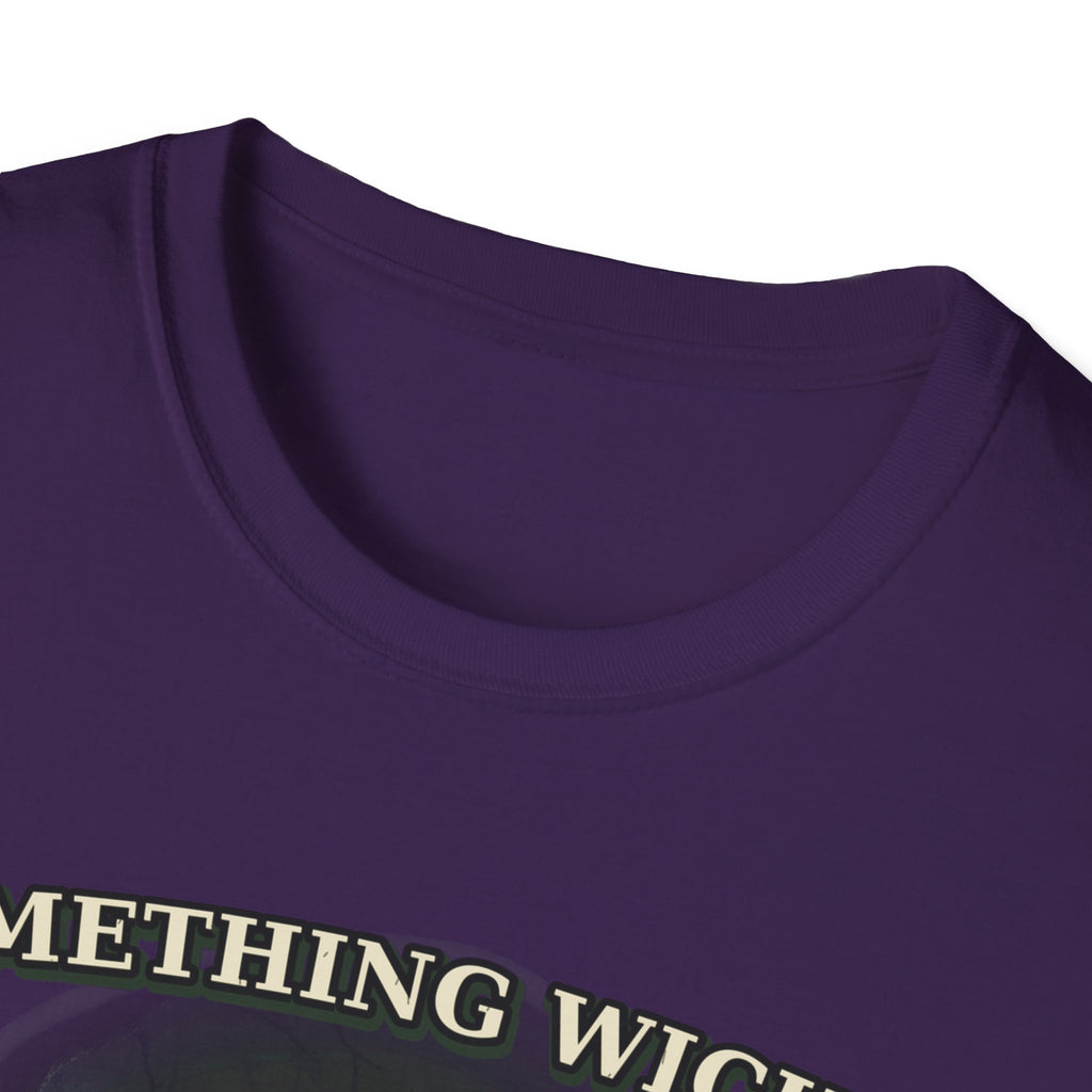 Something Wicked Comes With a Grin T-Shirt | Halloween Creepy Smiling Creature
