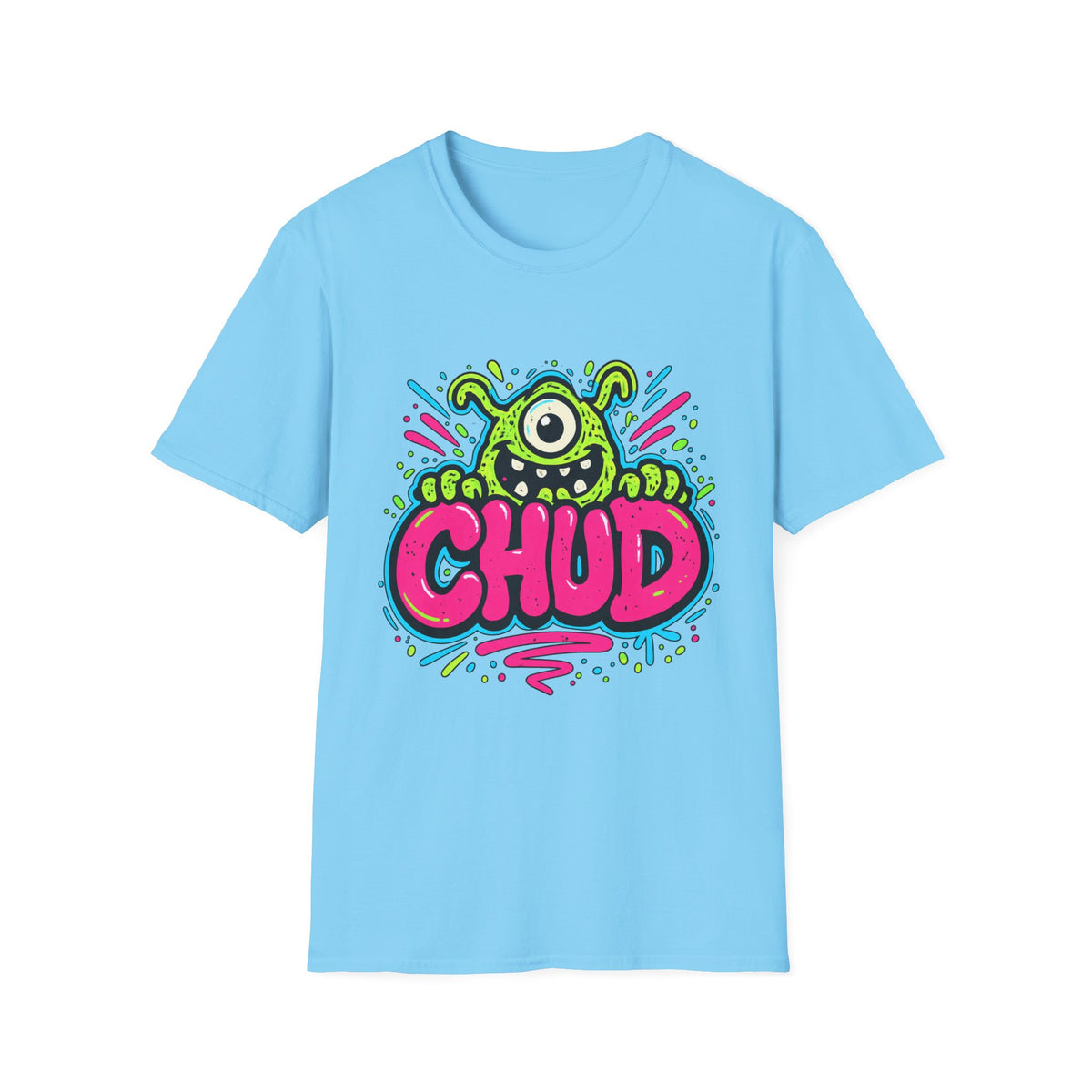 Chud Monster Graphic T-Shirt | Cute One-Eyed Alien Illustration