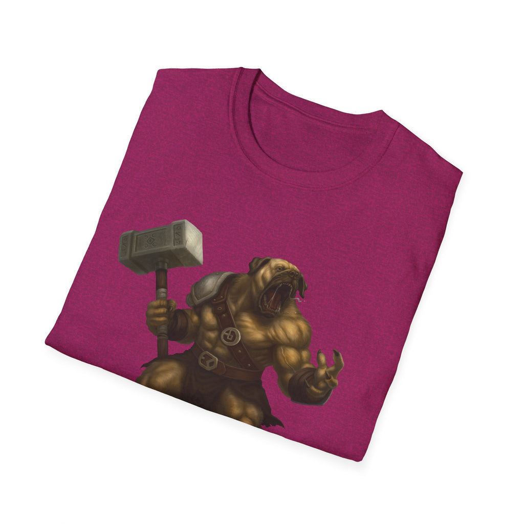 Mastiff Warrior T-Shirt — Hammer-Wielding Mastiff Graphic Tee