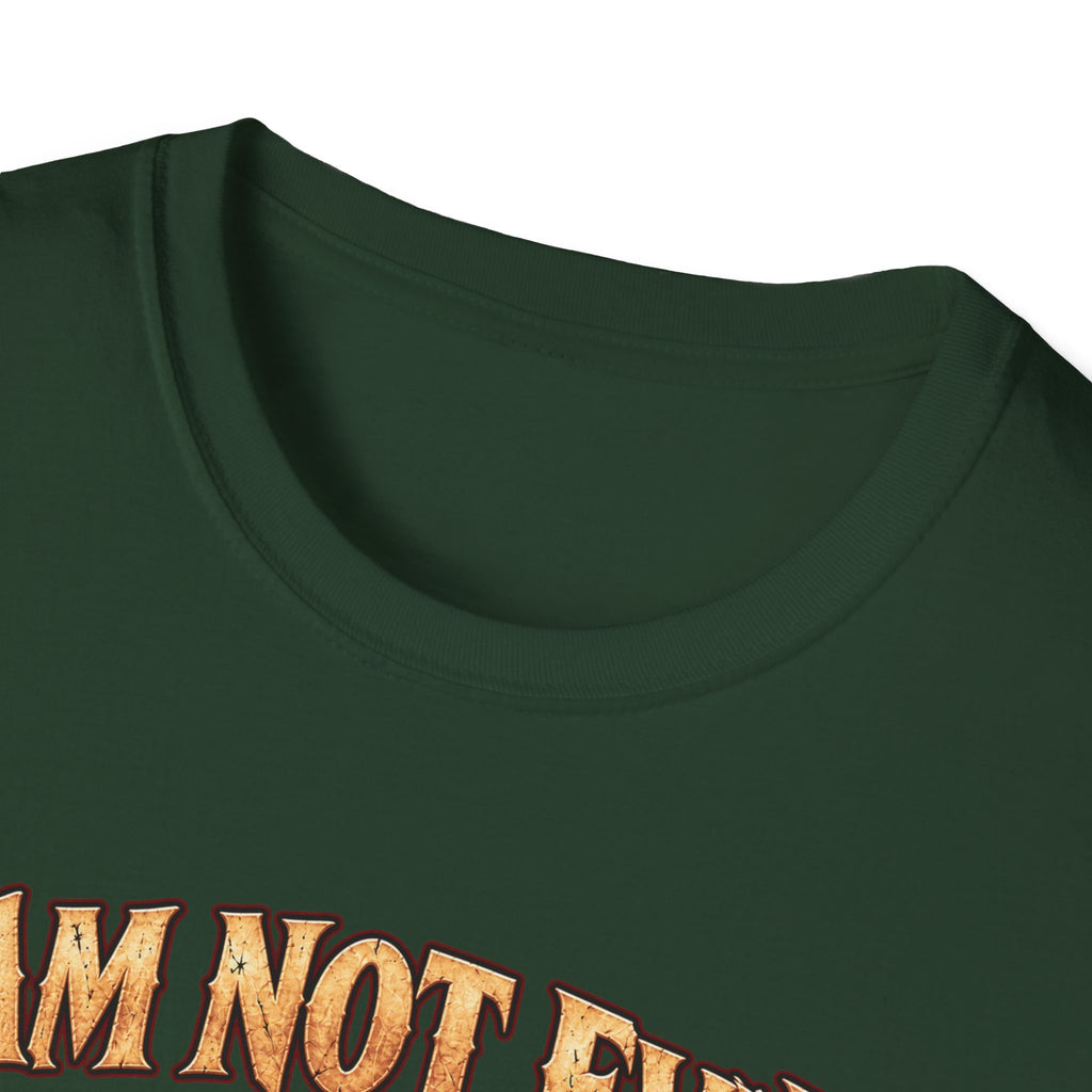 T-Shirt — "I Am Not Evil, I'm Good Challenged" Fantasy Ogre Graphic