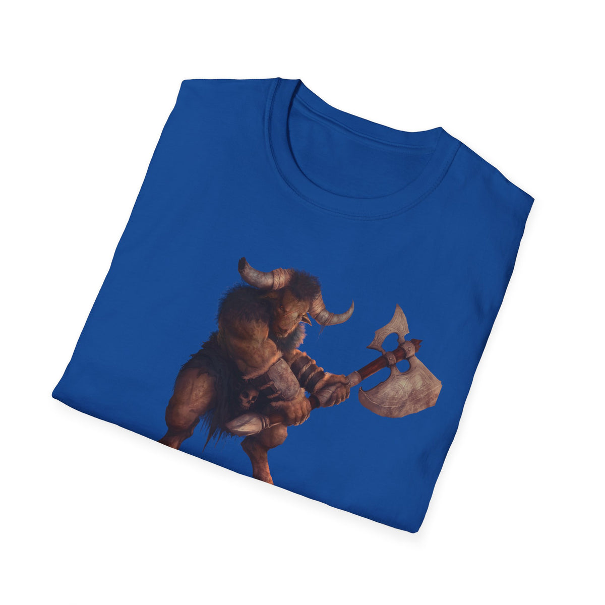 Minotaur Battle T-Shirt — Fantasy Warrior Axe Graphic Tee