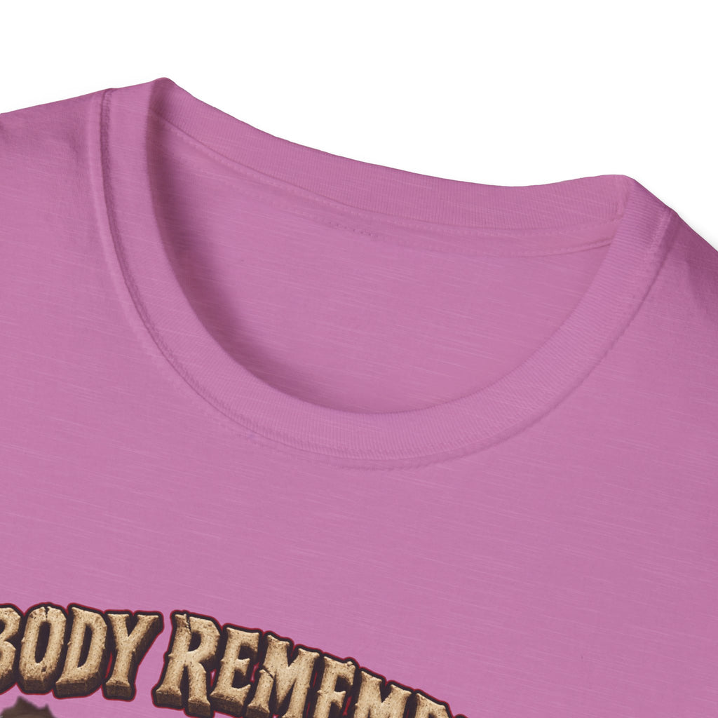 Nobody Remembers Ogre Illustration T-Shirt | Fantasy Warrior, Humorous Text