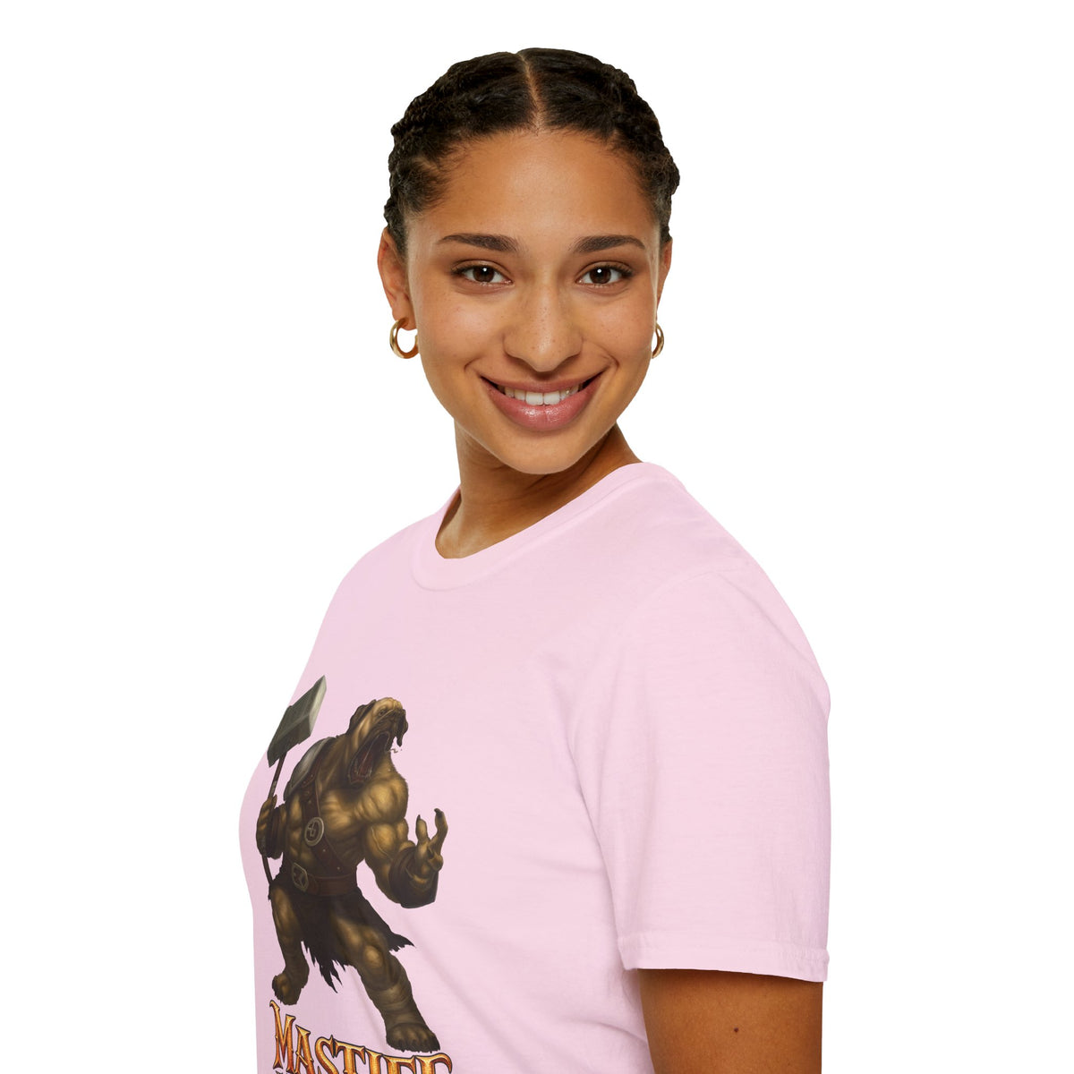 Mastiff Warrior T-Shirt — Hammer-Wielding Mastiff Graphic Tee