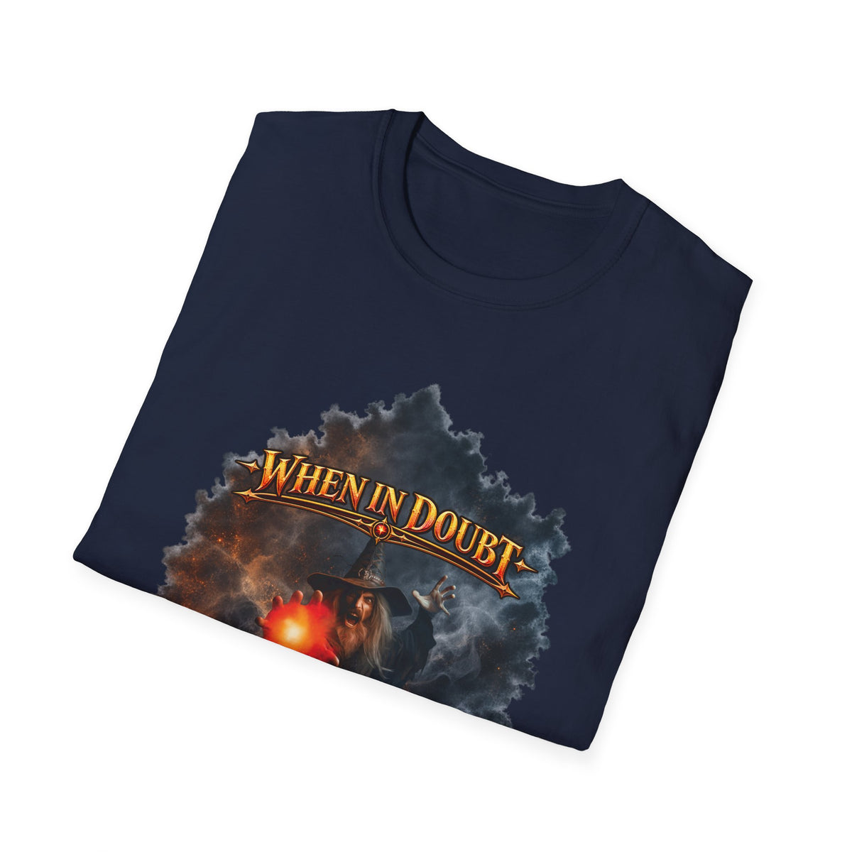 Fireball Mage T-Shirt — "When in Doubt, The Answer Is Fireball" Fantasy RPG Tee
