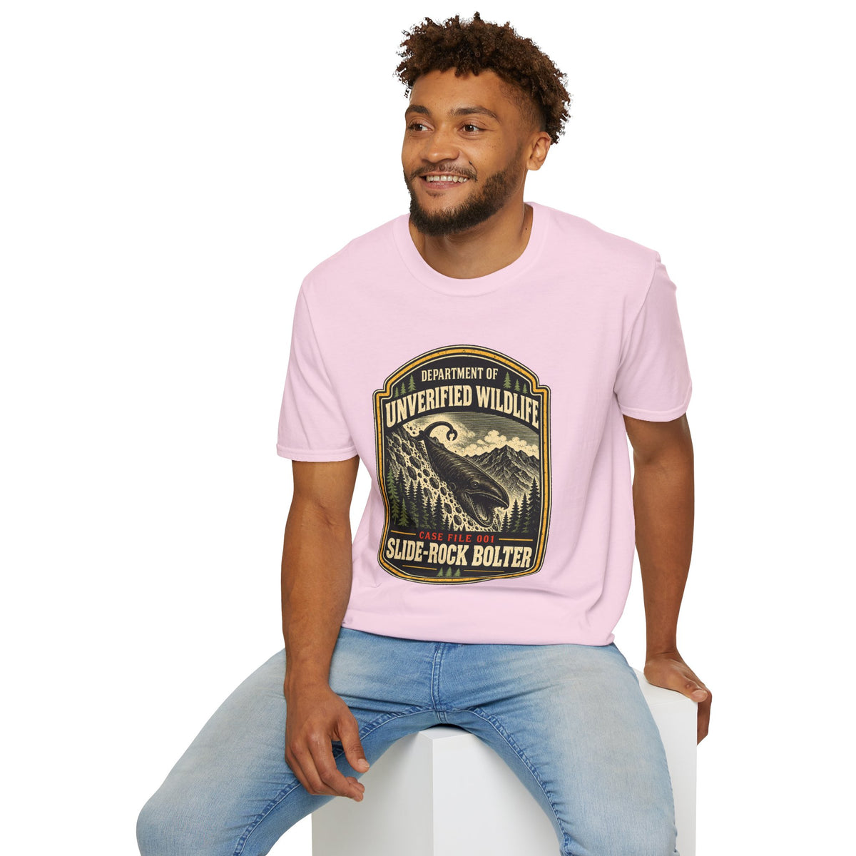 Slide-Rock Bolter T-Shirt — Department of Unverified Wildlife Retro Tee