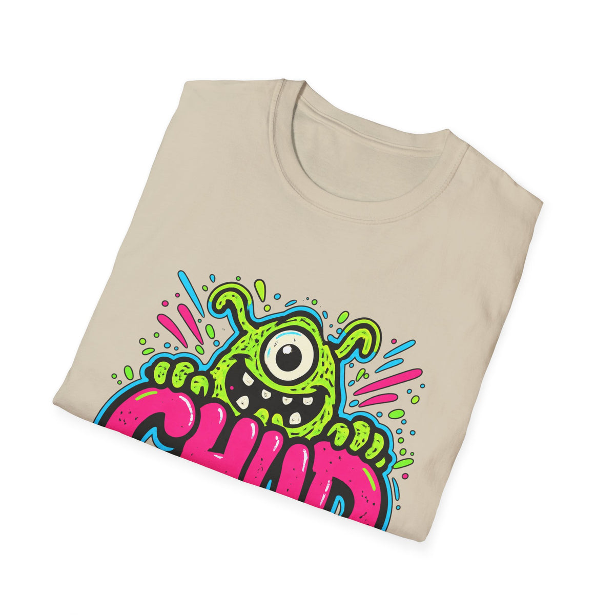 Chud Monster Graphic T-Shirt | Cute One-Eyed Alien Illustration