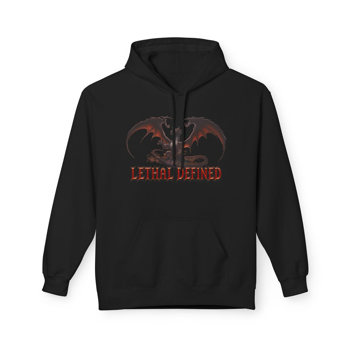 Dragon Graphic Hoodie — "Lethal Defined" Fantasy Dragon Pullover