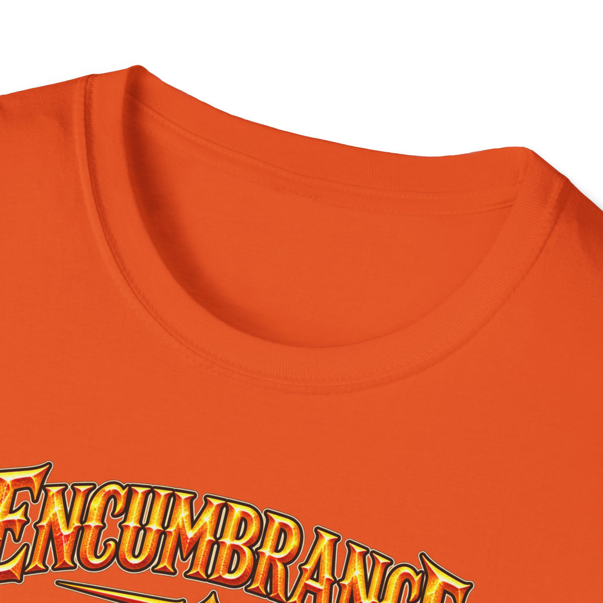 Encumbrance T-Shirt — RPG-Inspired "Encumbrance (noun) — Punishment for successful shopping" Graphic Tee