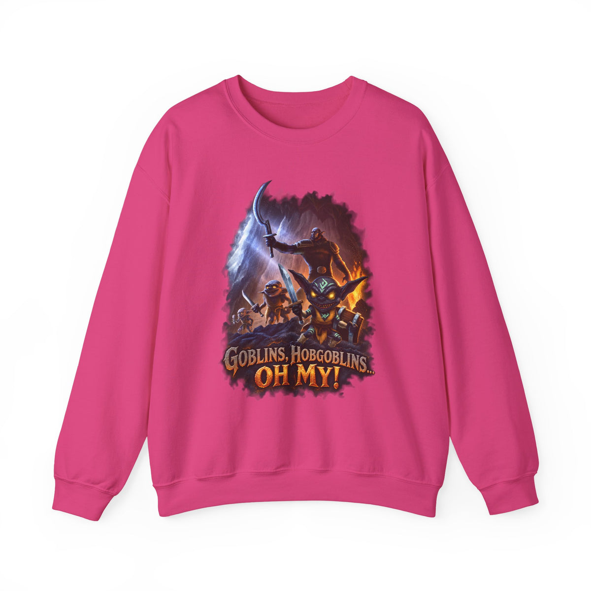 Fantasy Goblin Sweatshirt — “Goblins, Hobgoblins OH MY!” Crewneck